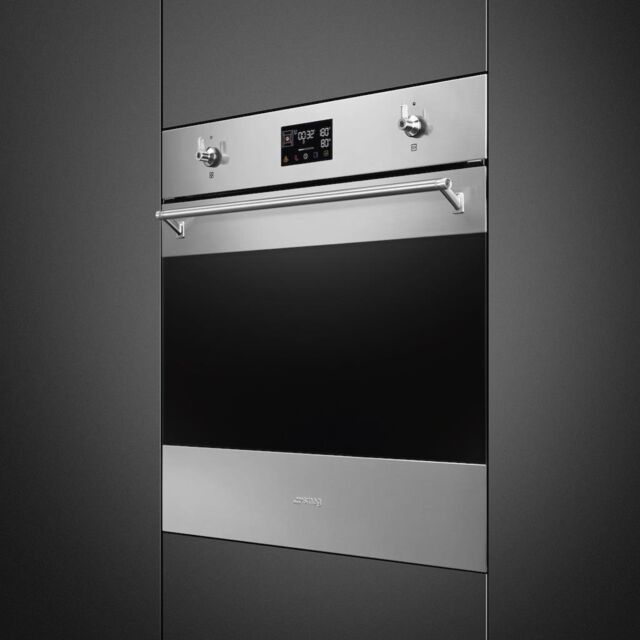 Smeg SOP6302S2PX 60cm Classic SteamOne Single Oven, Stainless Steel