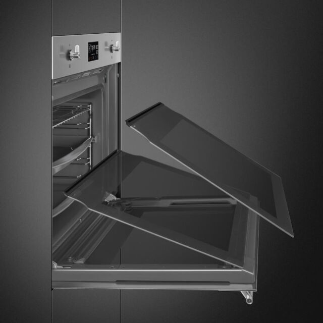 Smeg SOP6302S2PX 60cm Classic SteamOne Single Oven, Stainless Steel