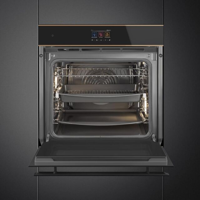 Smeg SOP6604TPNR 60cm Dolce Stil Novo Pyrolytic Oven with VIVOScreen, Copper