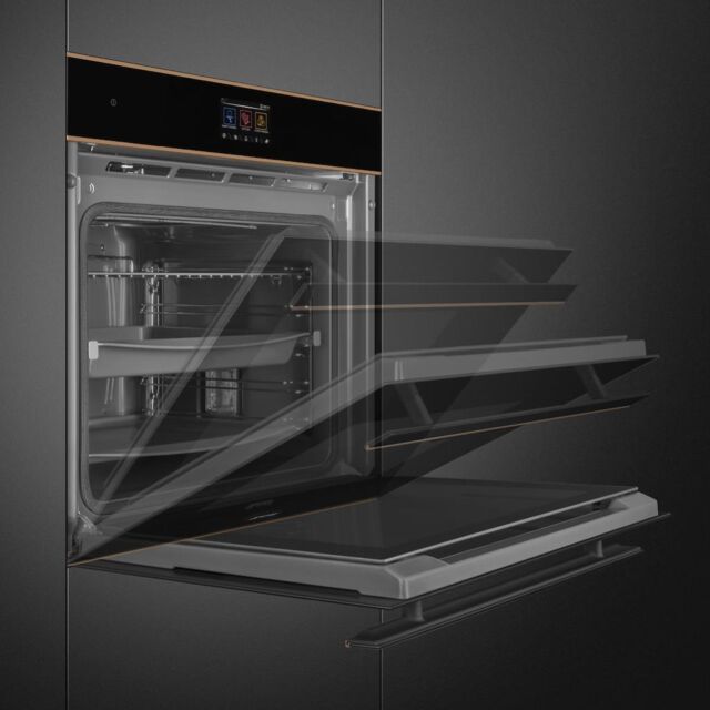Smeg SOP6604TPNR 60cm Dolce Stil Novo Pyrolytic Oven with VIVOScreen, Copper