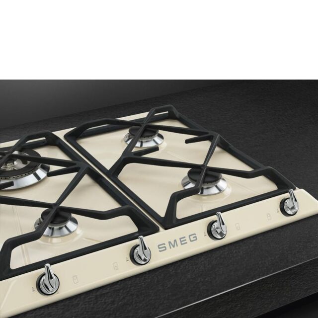 Smeg SR964PGH 60cm Victoria Gas Hob, Cream