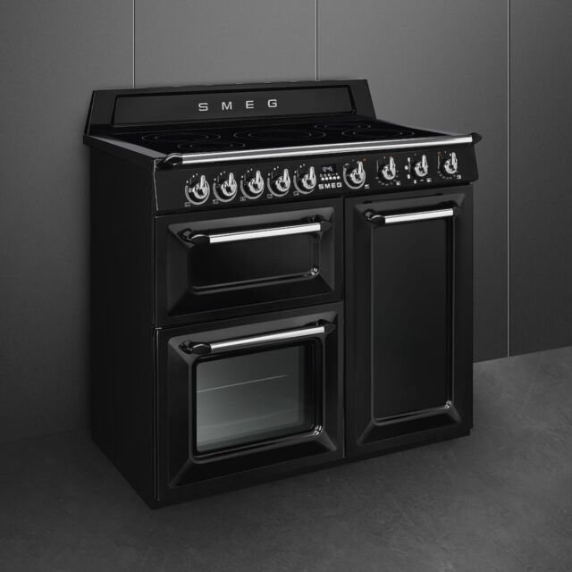 Smeg TR103IBL2 100cm Victoria Electric Range Cooker, Black