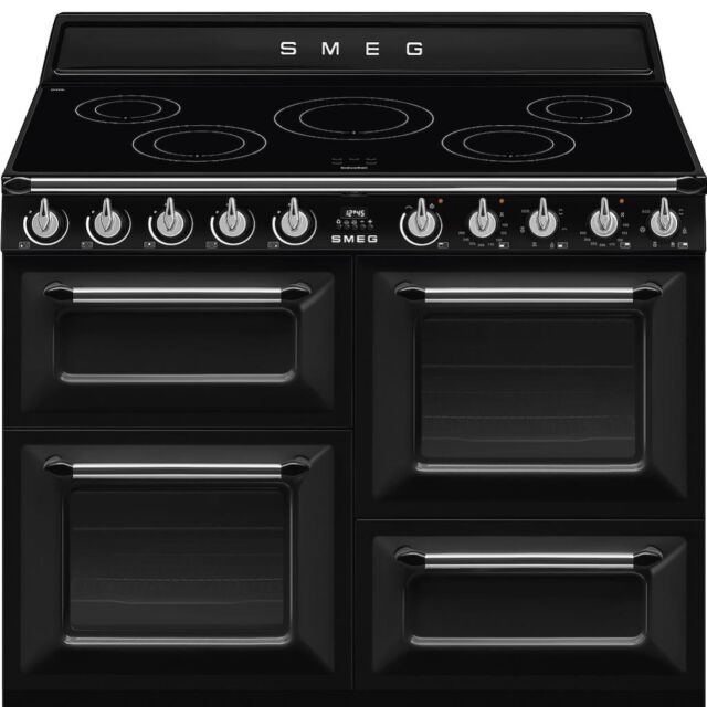 Smeg TR4110IBL2 110cm Victoria Electric Range Cooker, Black