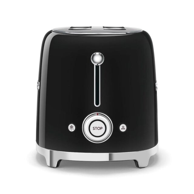 Smeg TSF01BLUK Toaster, Black