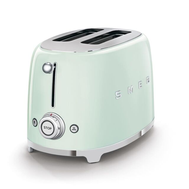 Smeg TSF01PGUK Toaster, Green