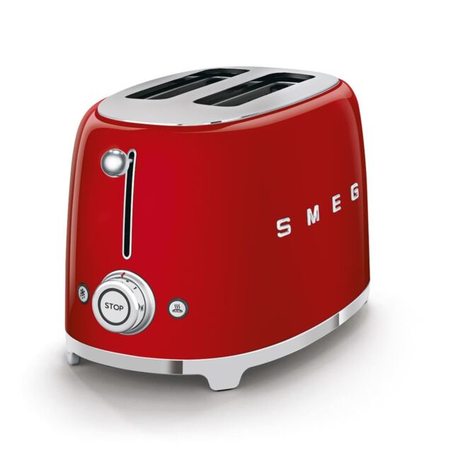 Smeg TSF01RDUK Toaster, Red