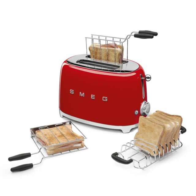 Smeg TSF01RDUK Toaster, Red