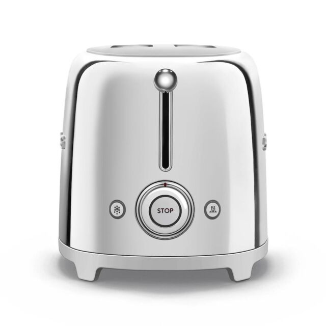 Smeg TSF01SSUK Toaster, Chrome