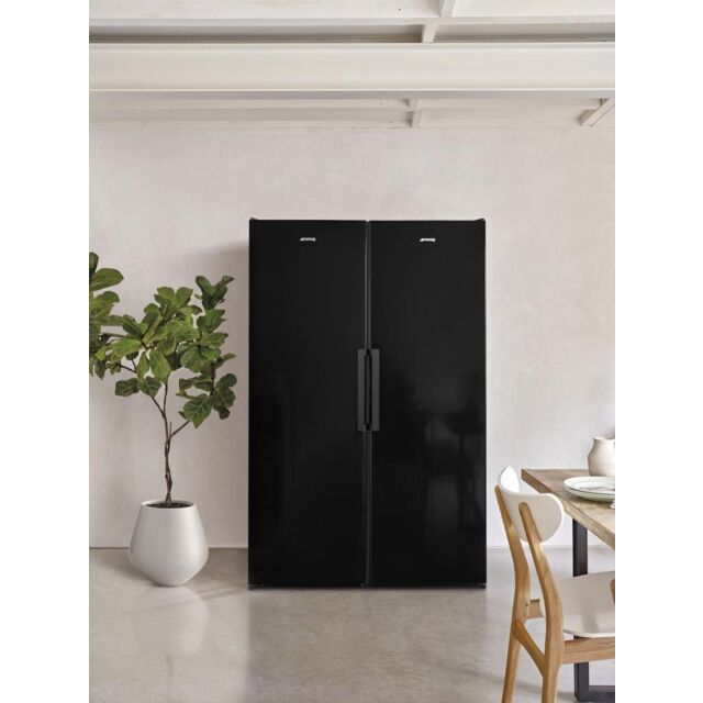 Smeg UKFS18EV2HB 60cm Freestanding Larder Fridge, Black