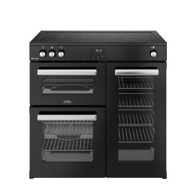 Belling RCA COOKCENTRE 90Ei 90cm Electric Induction Touch Range Cooker - Black