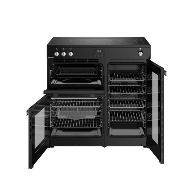 Belling RCA COOKCENTRE 90Ei 90cm Electric Induction Touch Range Cooker - Black