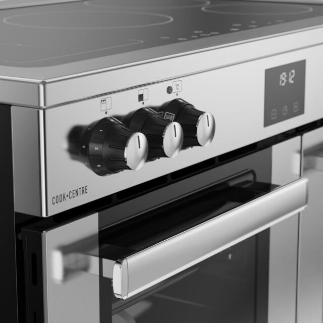 Belling RCA COOKCENTRE 90Ei 90cm Electric Induction Touch Range Cooker - Stainless Steel