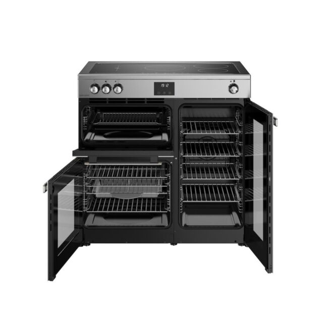 Belling RCA COOKCENTRE 90Ei 90cm Electric Induction Touch Range Cooker - Stainless Steel