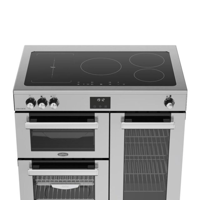 Belling RCA COOKCENTRE 90Ei 90cm Electric Induction Touch Range Cooker - Stainless Steel