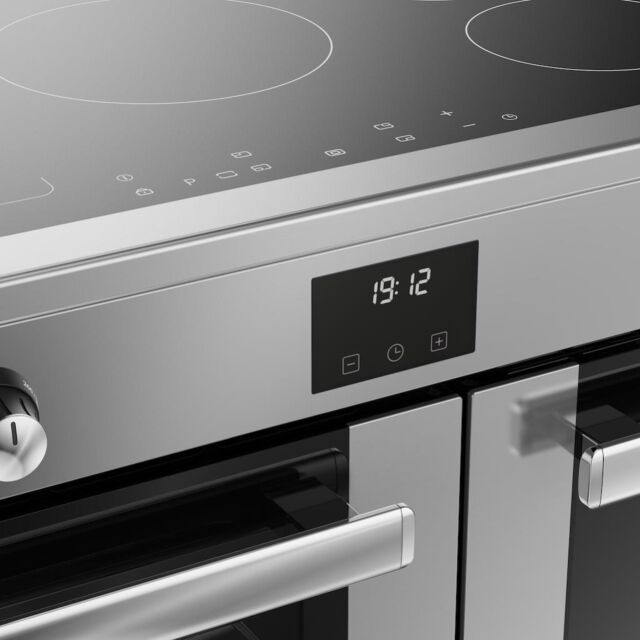 Belling RCA COOKCENTRE 90Ei 90cm Electric Induction Touch Range Cooker - Stainless Steel