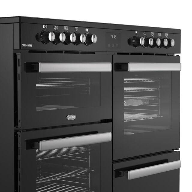 Belling RCA COOKCENTRE 110E 110cm Electric Ceramic Range Cooker - Black