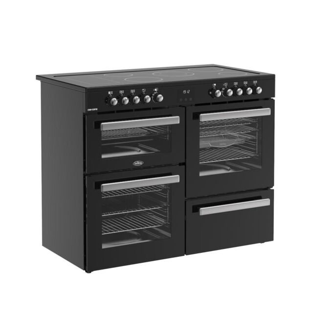 Belling RCA COOKCENTRE 110E 110cm Electric Ceramic Range Cooker - Black