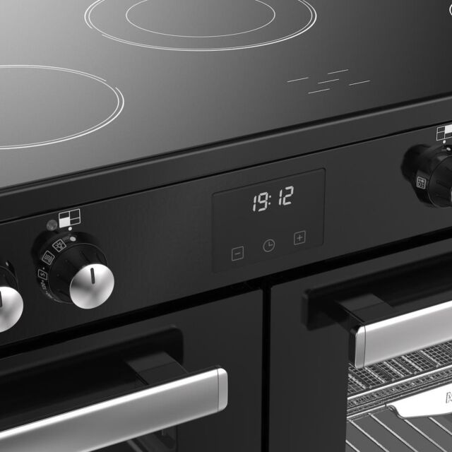 Belling RCA COOKCENTRE 110E 110cm Electric Ceramic Range Cooker - Black