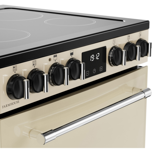 Belling MRA FARMHOUSE 60E 60cm Electric Ceramic Cooker - Cream