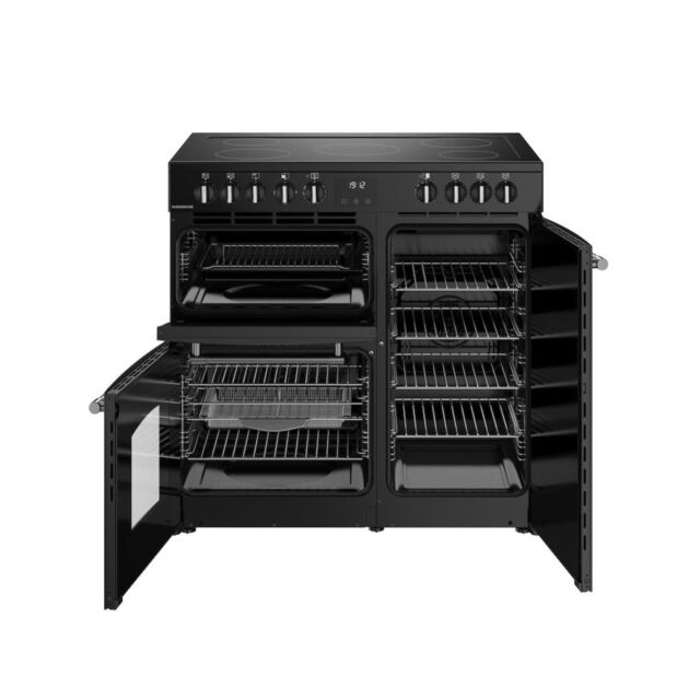 Belling RCA FARMHOUSE 90E 90cm Electric Ceramic Range Cooker - Black