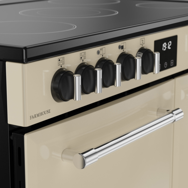 Belling RCA FARMHOUSE 90E 90cm Electric Ceramic Range Cooker - Cream