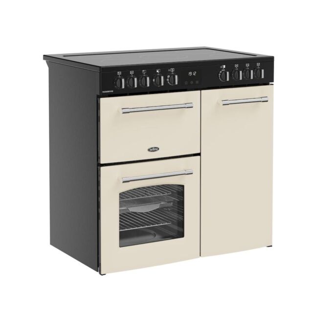 Belling RCA FARMHOUSE 90E 90cm Electric Ceramic Range Cooker - Cream