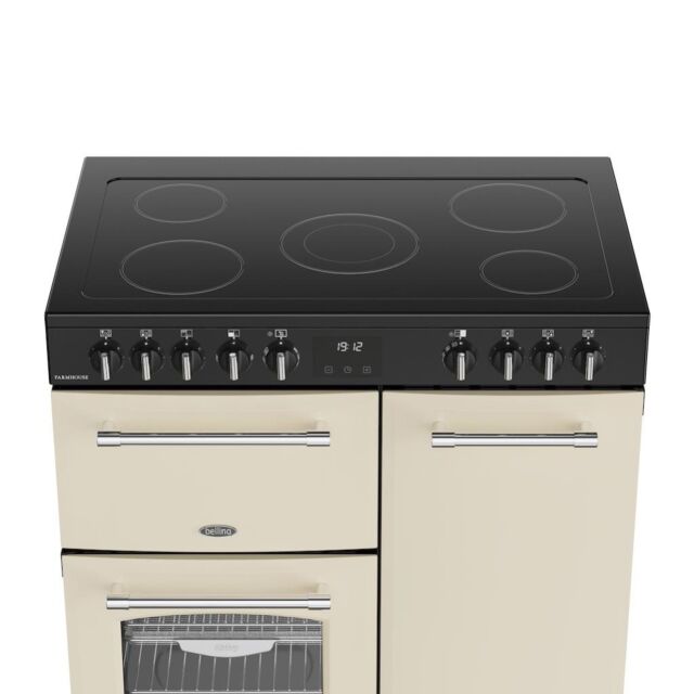 Belling RCA FARMHOUSE 90E 90cm Electric Ceramic Range Cooker - Cream