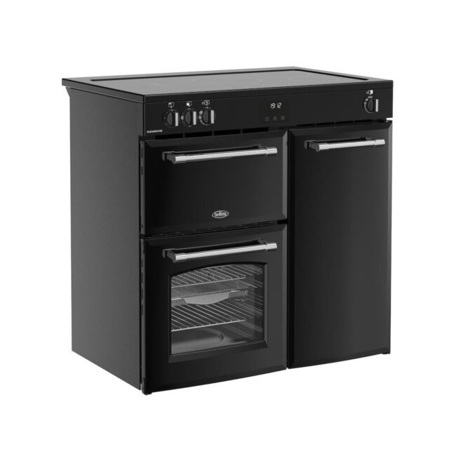 Belling RCA FARMHOUSE 90Ei 90cm Electric Induction Touch Range Cooker - Black