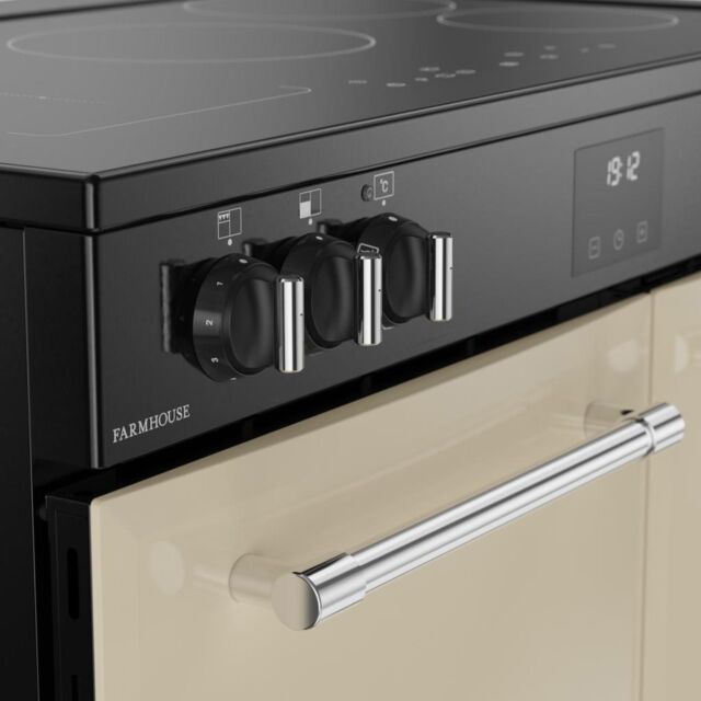 Belling RCA FARMHOUSE 90Ei 90cm Electric Induction Touch Range Cooker - Cream