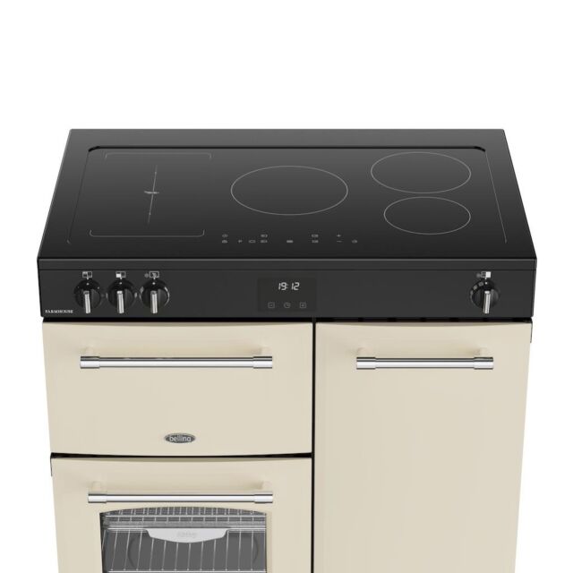 Belling RCA FARMHOUSE 90Ei 90cm Electric Induction Touch Range Cooker - Cream
