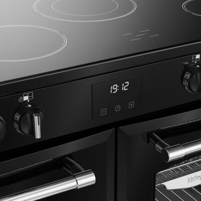 Belling RCA FARMHOUSE 100E 100cm Electric Ceramic Range Cooker - Black