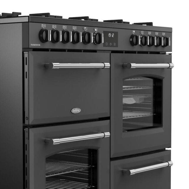Belling RCA FARMHOUSE 100DF 100cm Dual Fuel Range Cooker - Anthracite