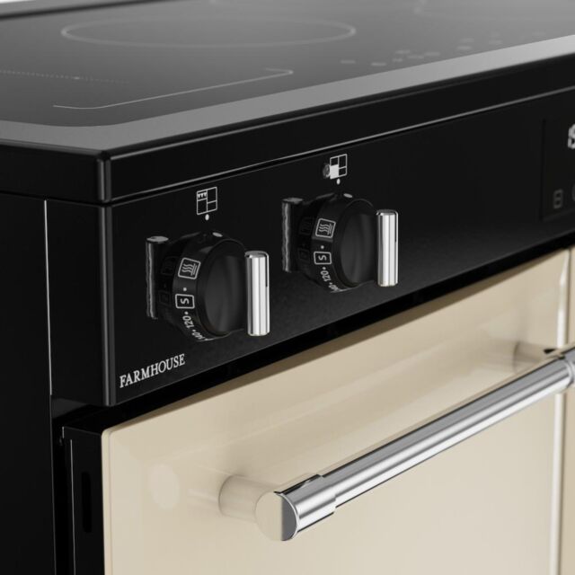 Belling RCA FARMHOUSE 100Ei 100cm Electric Induction Touch Range Cooker - Cream
