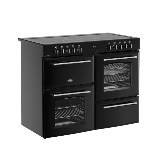 Belling RCA FARMHOUSE 110E 110cm Electric Ceramic Range Cooker - Black