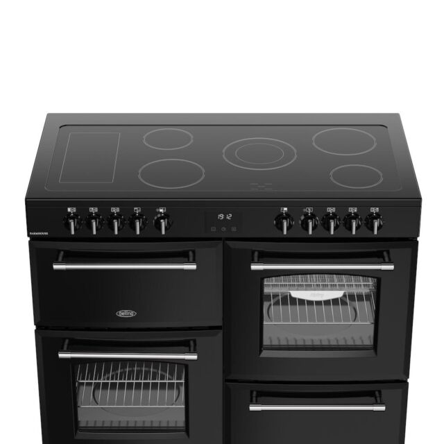Belling RCA FARMHOUSE 110E 110cm Electric Ceramic Range Cooker - Black