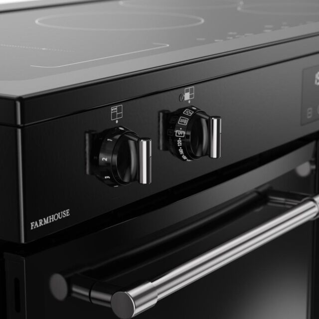 Belling RCA FARMHOUSE 110Ei 110cm Electric Induction Touch Range Cooker - Black