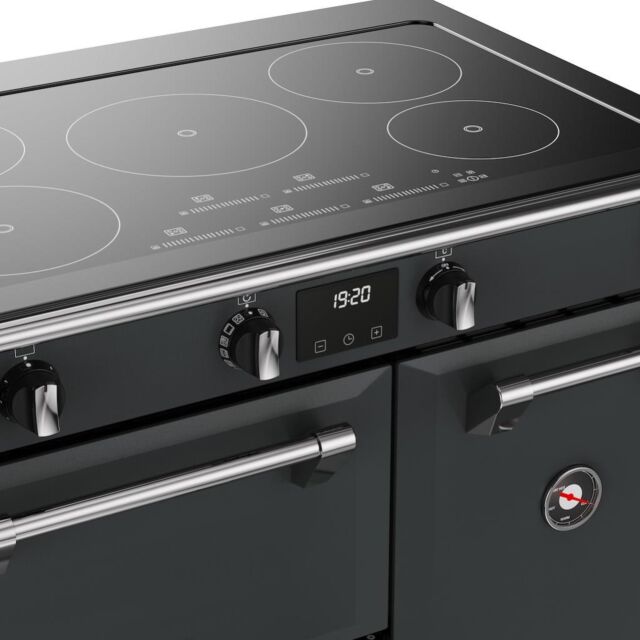 Stoves RCA RICH 90Ei TCH 90cm Richmond Electric Induction Touch Range Cooker - Anthracite