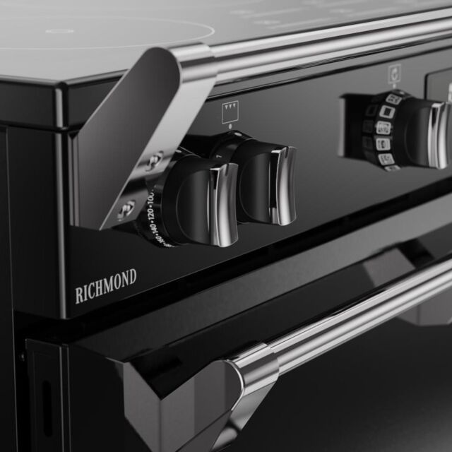 Stoves RCA RICH 90Ei TCH 90cm Richmond Electric Induction Touch Range Cooker - Black