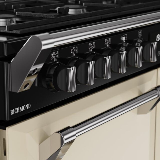 Stoves RCA RICH 110DF 110cm Richmond Dual Fuel Range Cooker - Cream