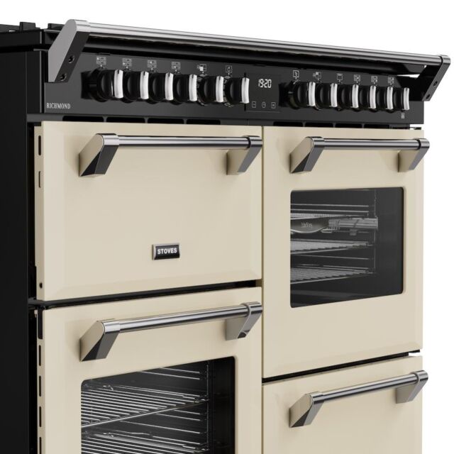 Stoves RCA RICH 110DF 110cm Richmond Dual Fuel Range Cooker - Cream