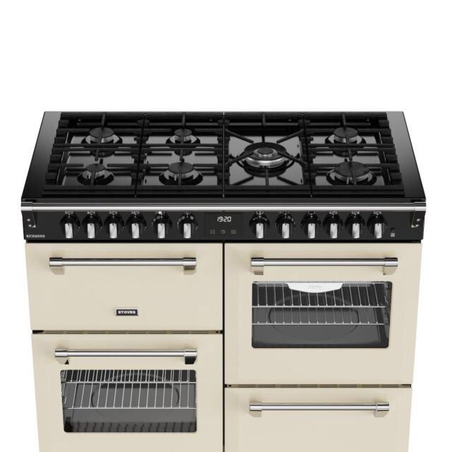 Stoves RCA RICH 110DF 110cm Richmond Dual Fuel Range Cooker - Cream