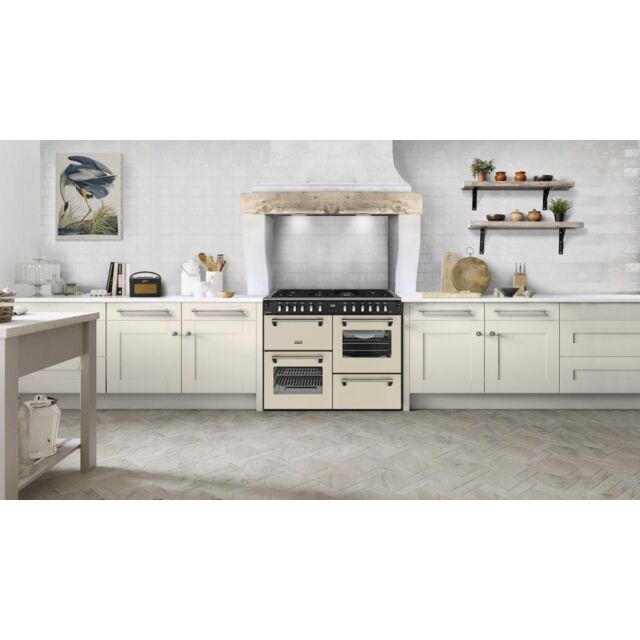 Stoves RCA RICH 110DF 110cm Richmond Dual Fuel Range Cooker - Cream