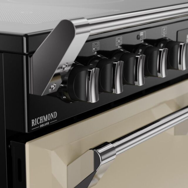 Stoves DX RCA RICH 90Ei RTY 90cm Richmond DX Electric Induction Rotary Range Cooker - Cream