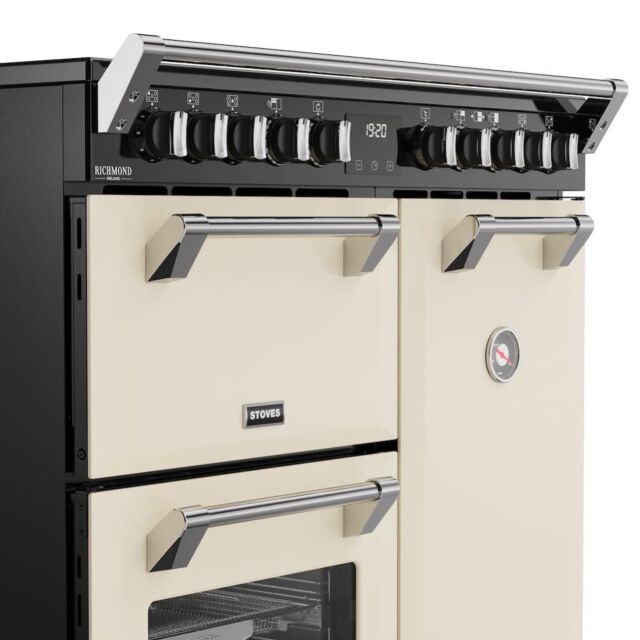 Stoves DX RCA RICH 90Ei RTY 90cm Richmond DX Electric Induction Rotary Range Cooker - Cream