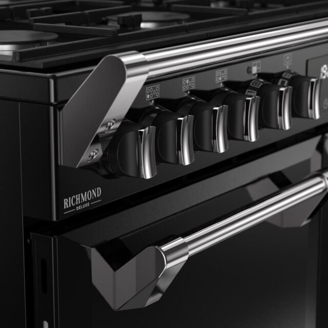Stoves DX RCA RICH 100DF 100cm Richmond DX Dual Fuel Range Cooker - Black