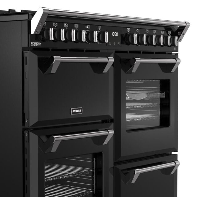 Stoves DX RCA RICH 100DF 100cm Richmond DX Dual Fuel Range Cooker - Black