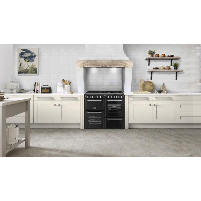 Stoves DX RCA RICH 100DF 100cm Richmond DX Dual Fuel Range Cooker - Black