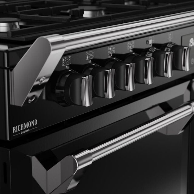 Stoves DX RCA RICH 110DF 110cm Richmond DX Dual Fuel Range Cooker - Black
