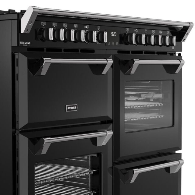 Stoves DX RCA RICH 110DF 110cm Richmond DX Dual Fuel Range Cooker - Black