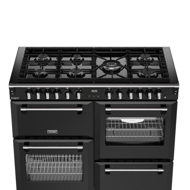 Stoves DX RCA RICH 110DF 110cm Richmond DX Dual Fuel Range Cooker - Black